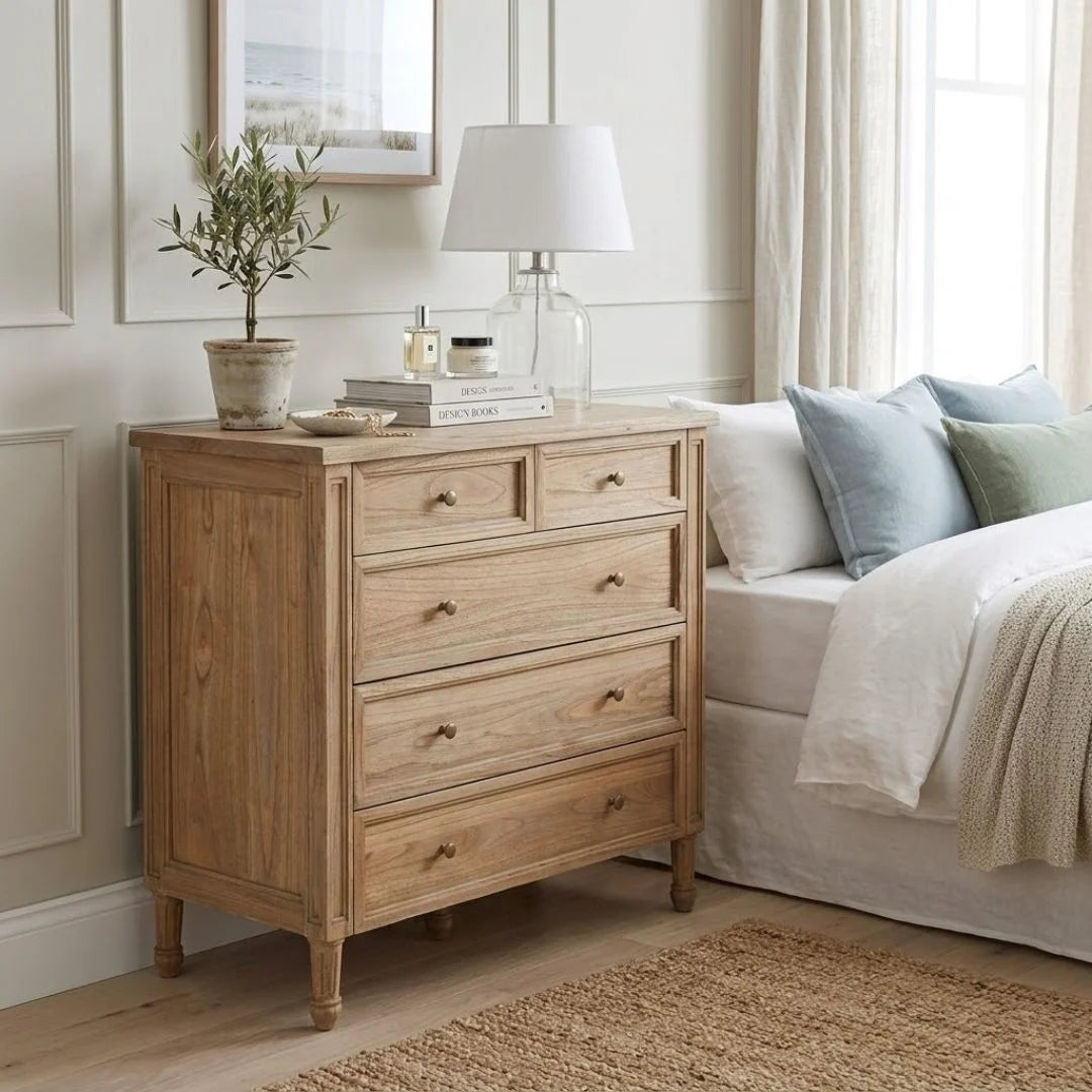 coastal dresser Cayman 5-Drawer Weathered Oak collection: brights The 23 Best Grandmother-of-the-Bride Hardwood:Oak