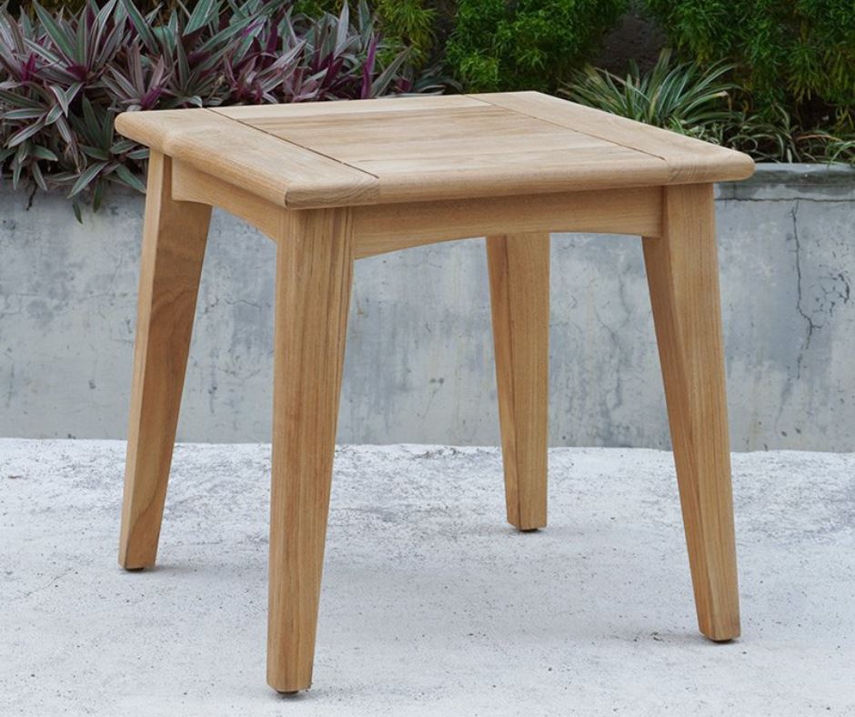 Kirra Square Teak Outdoor Side Table Sun Republic