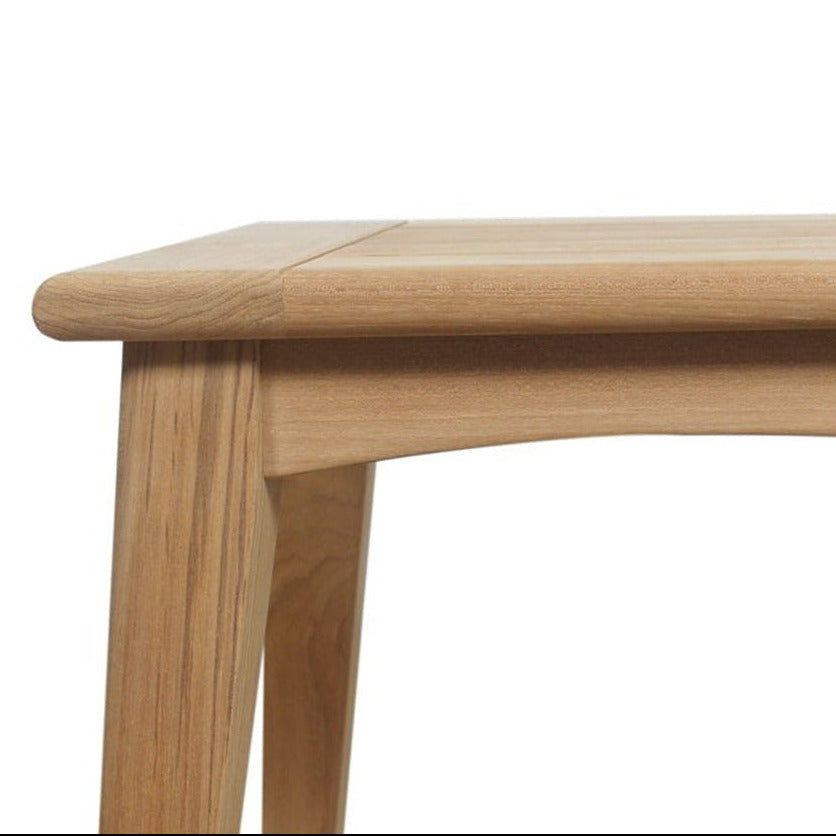 Outdoor Teak side table on a white background