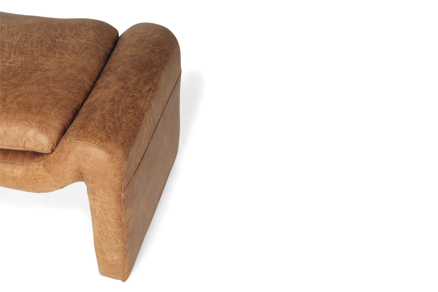 Amery Ottoman – Cognac Leather Sun Republic