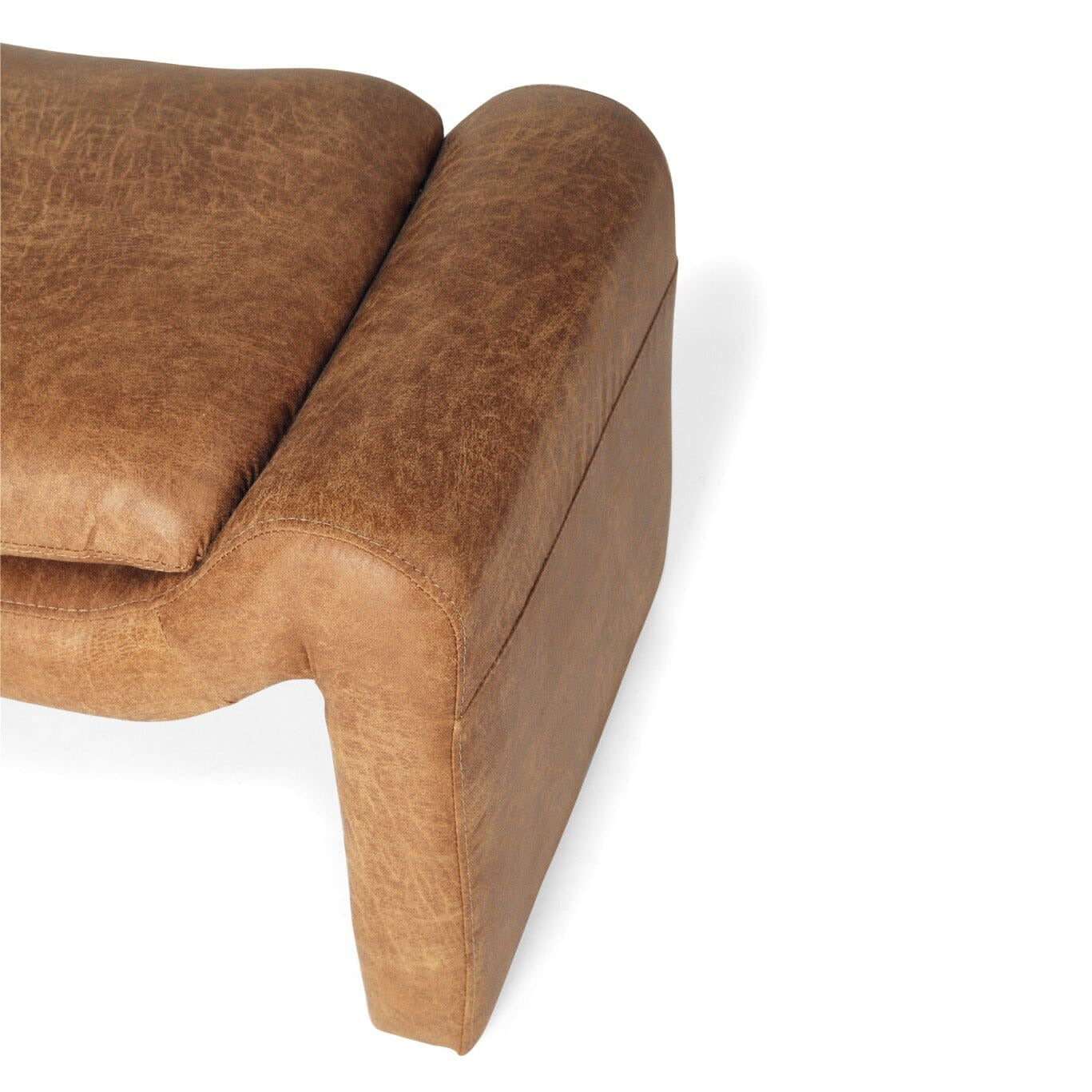 Amery Ottoman β Cognac Leather Sun Republic