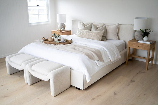 Amery Ottoman – Organic Linen Sun Republic