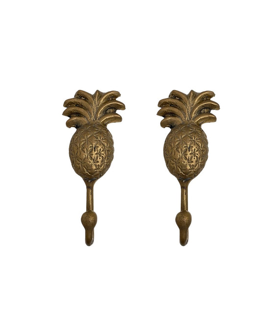 Anitque Gold Brass Large Pineapple Hook Sun Republic