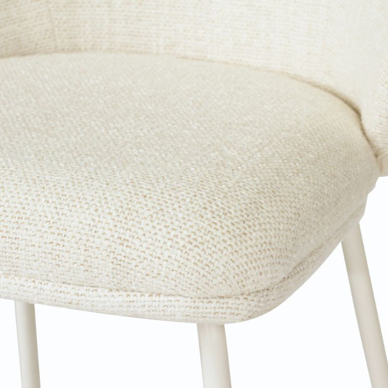 Aster Counter Stool - Natural Upholstery with White Legs Sun Republic