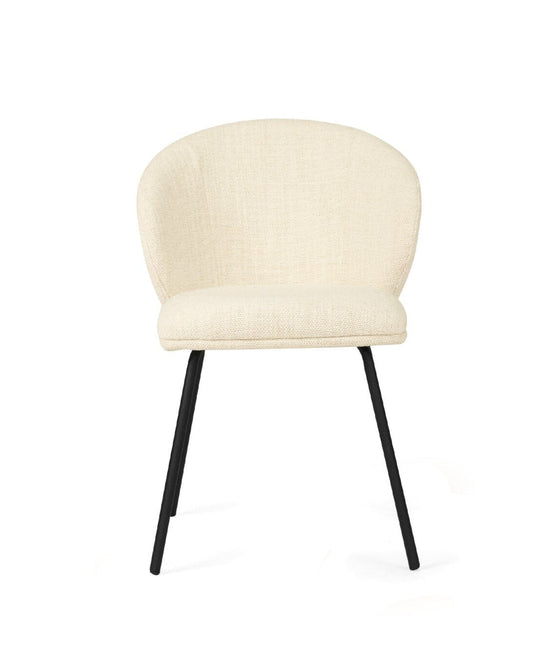 Aster Dining Chairs - Natural Upholstery with Black Legs Sun Republic