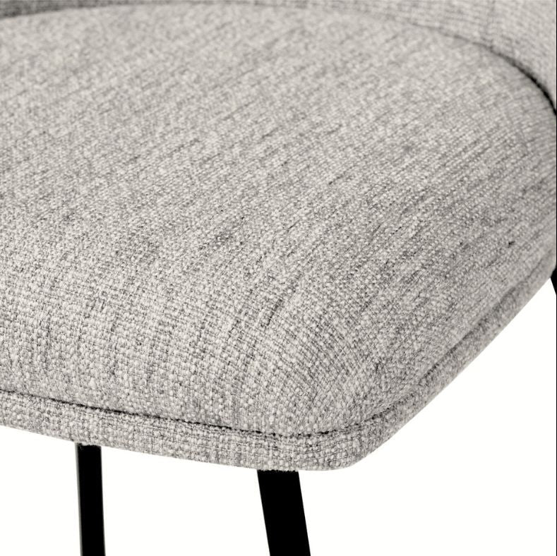 Aster Dining Chairs - Pebble Upholstery with Black Legs Sun Republic