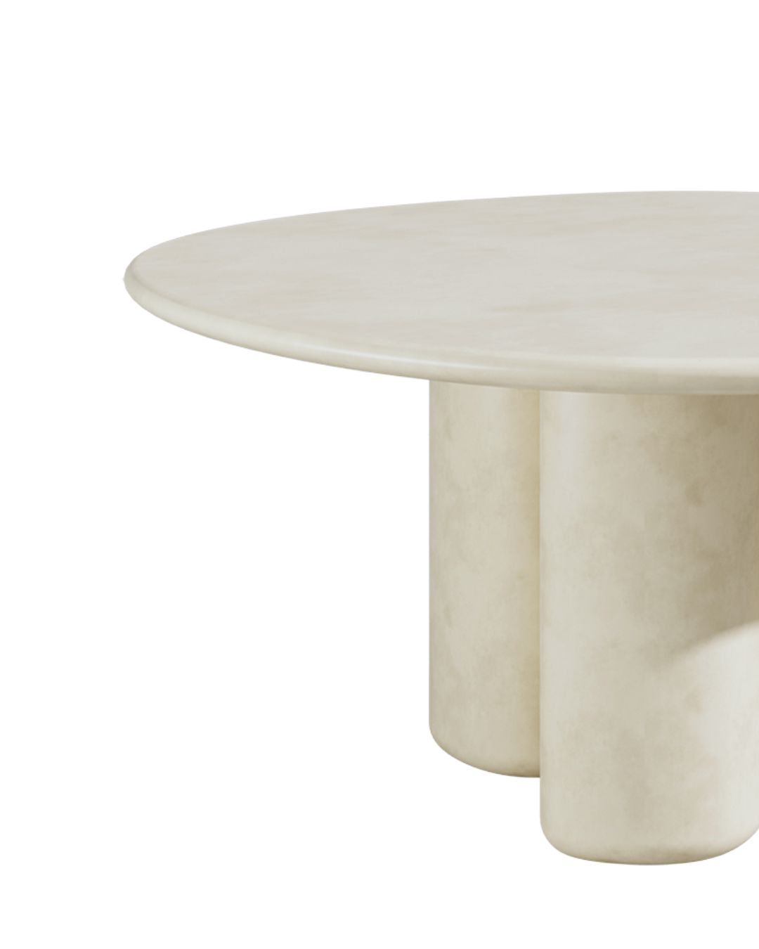 Athena Outdoor Organic Round Dining Table - Off White | COMING SOON Sun Republic