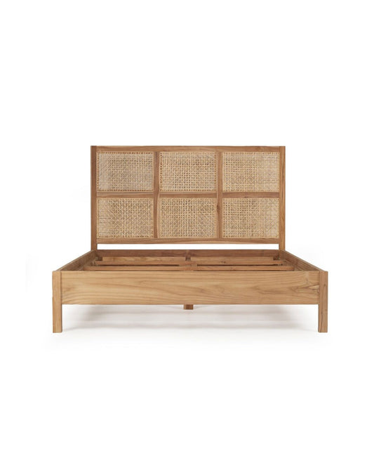 Bahamas Teak & Rattan Bed | Q.K Sun Republic