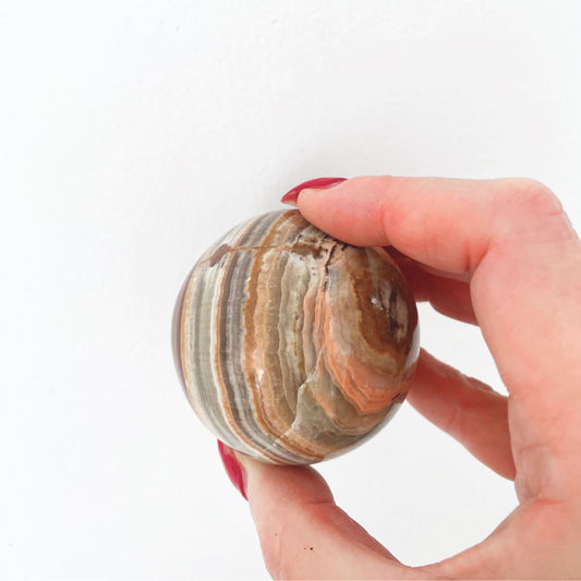 Banded Onyx Sphere SUN REPUBLIC