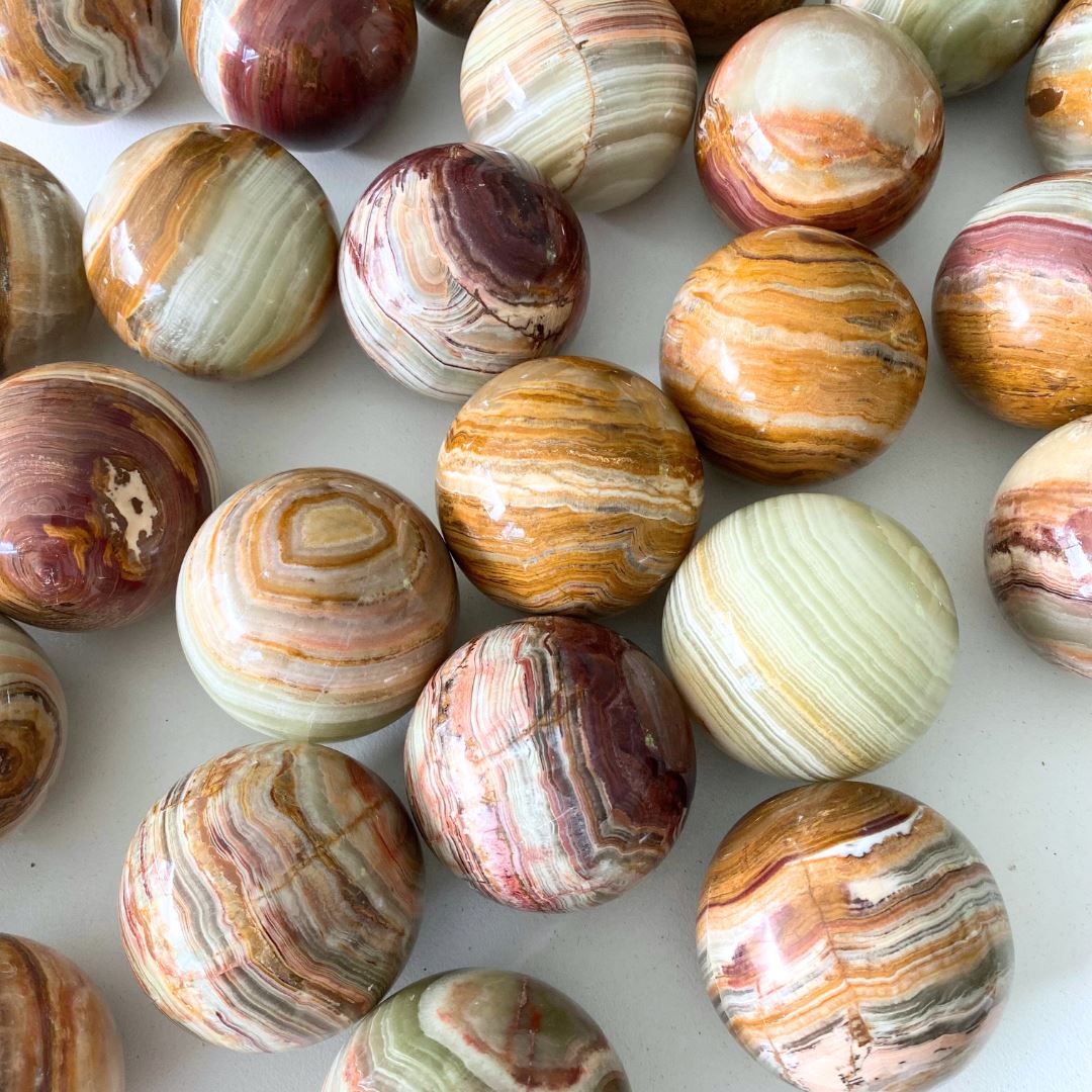 Banded Onyx Sphere SUN REPUBLIC