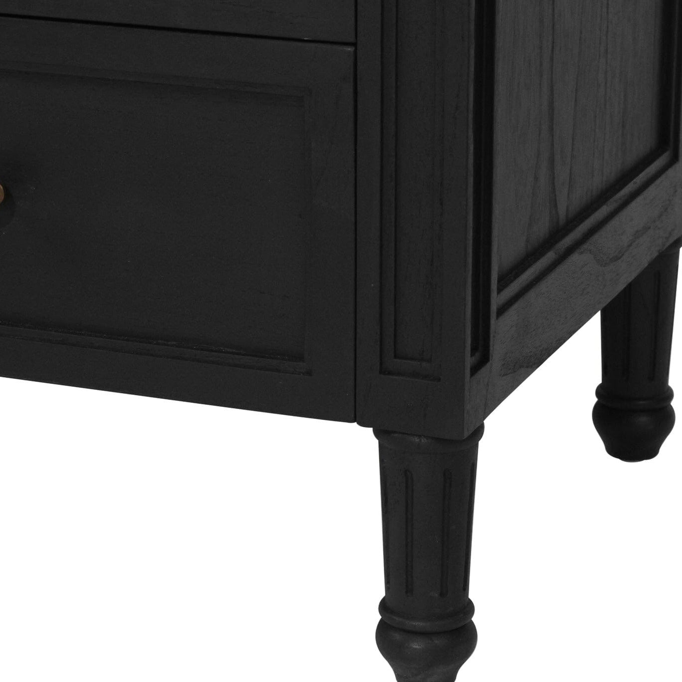 Black Cayman 5 Drawers Dresser Sun Republic