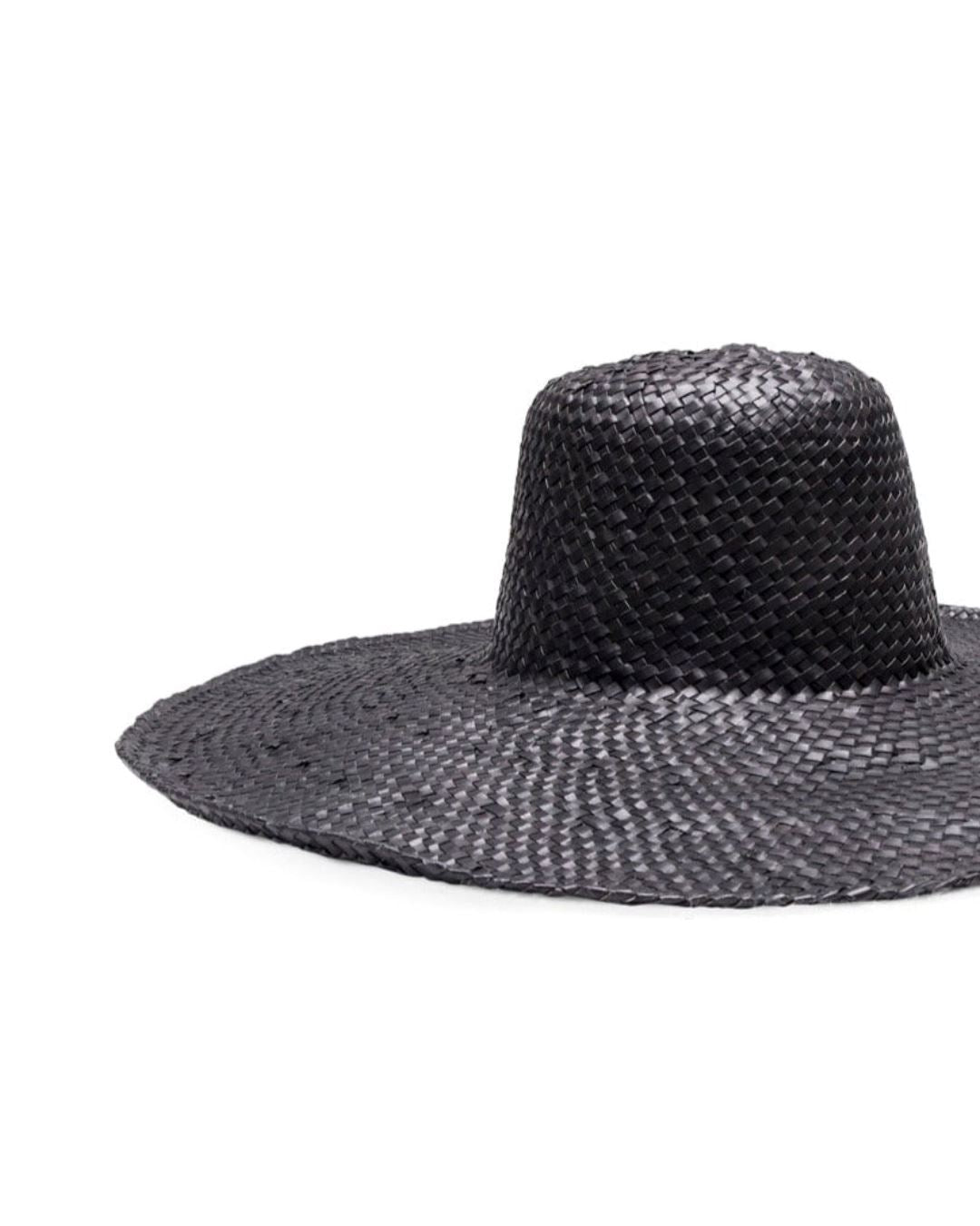 Black Palm Leaf Sun Hat - Sophia Sun Republic