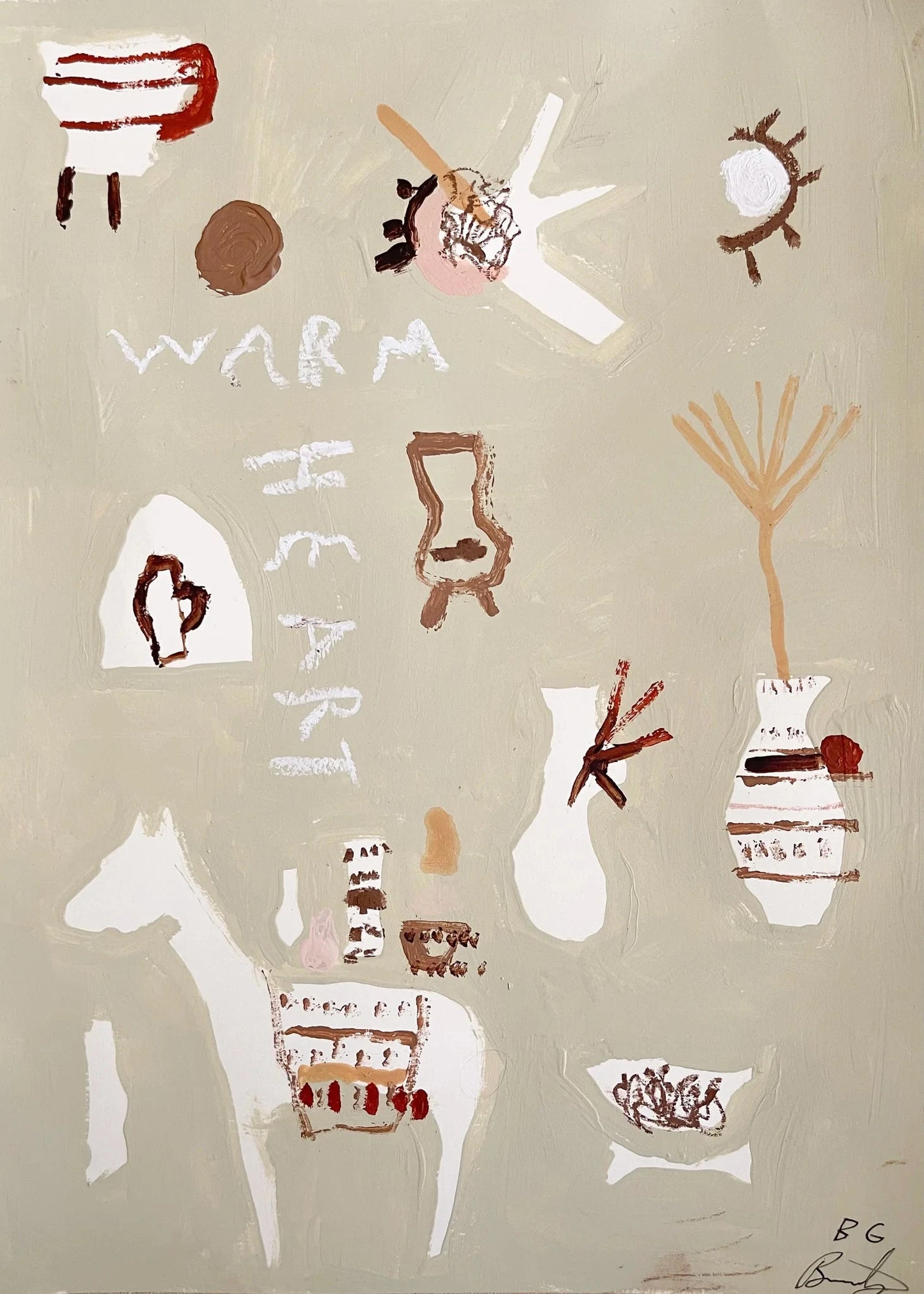 Bonnie Gray Limited Edition Print – 'KIND HEARTS ARE ALL BUT WARM IN COLD STREAMS' Bonnie Gray