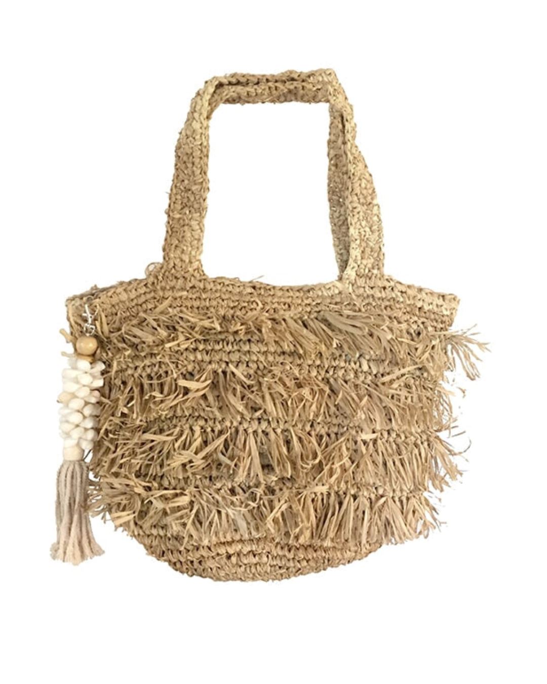 Bora Bora Raffia Bag With Fringing Sun Republic
