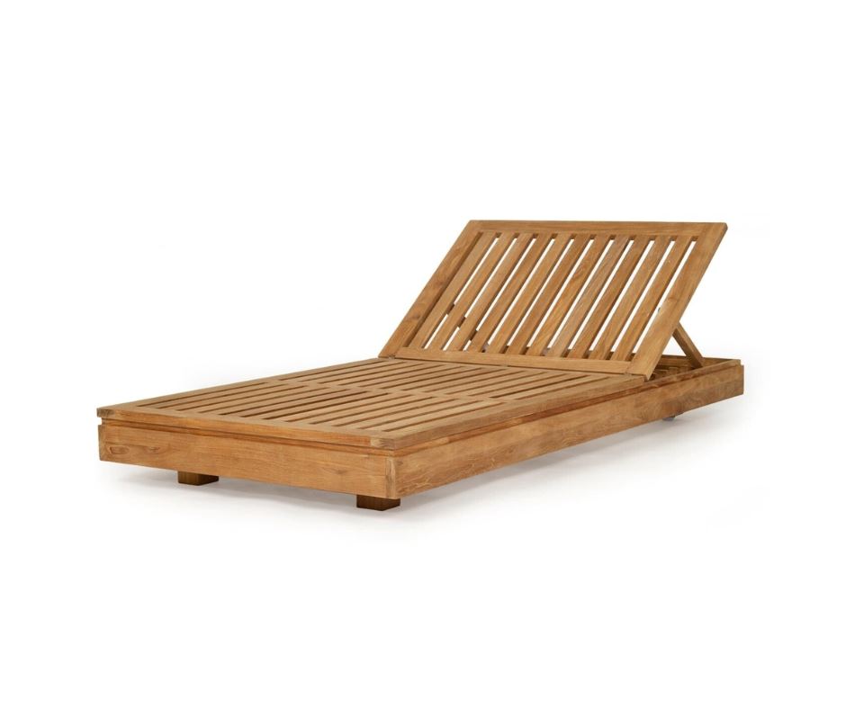 Bora Bora Teak Outdoor Sun Lounge/Daybed Sun Republic