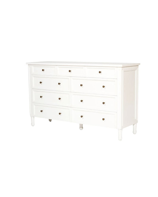 Cayman 9 Drawers Bedroom Dresser | White Sun Republic