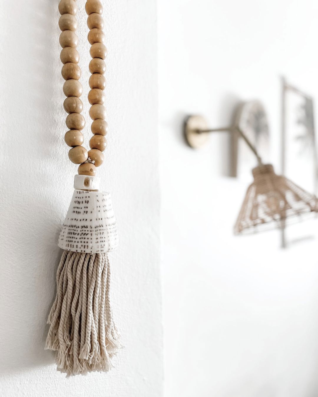 Conus Shell Wooden Bead Garland Sun Republic