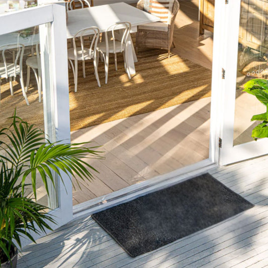 Eco Indoor/Outdoor Rugs & Runners | Charcoal Zebra