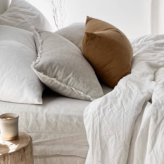 Flax Linen Lumbar Cushion Cover