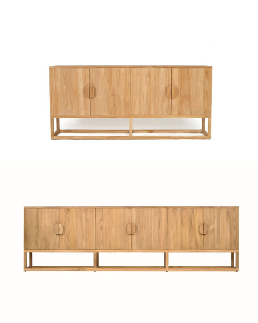 Flynn Teak Sideboard - Natural | 200cm & 300cm Sizes Sun Republic