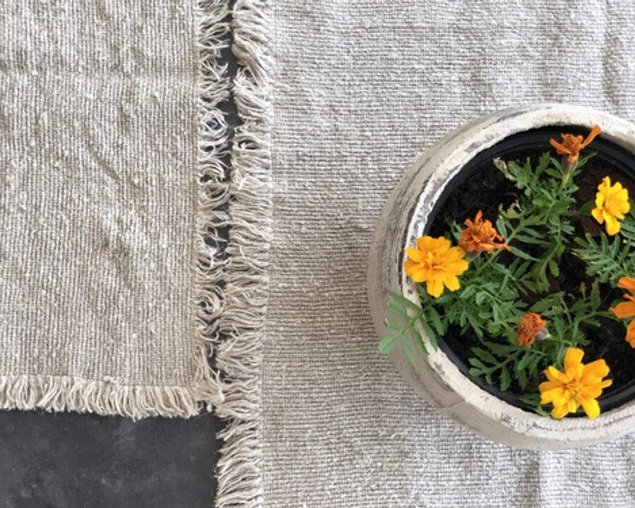 Hand Loomed Linen Placemat - Natural Linens Unlimited
