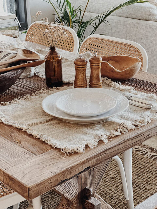 Hand Loomed Linen Placemat - Natural Linens Unlimited