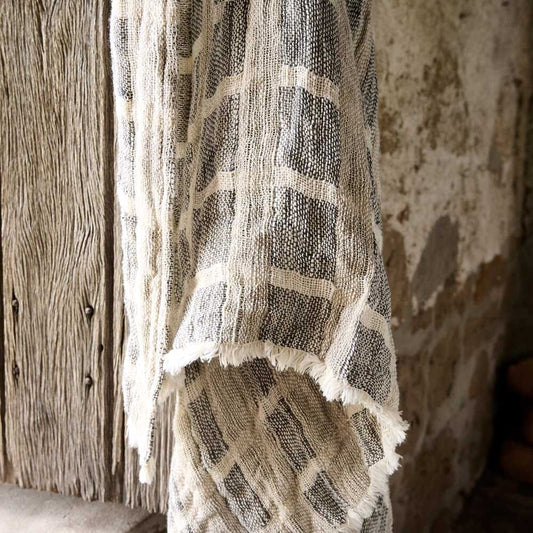 Hand Loomed Linen Throw - Petra Sun Republic