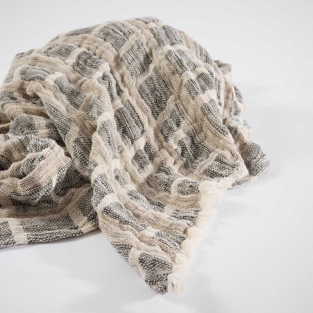 Hand Loomed Linen Throw - Petra Sun Republic