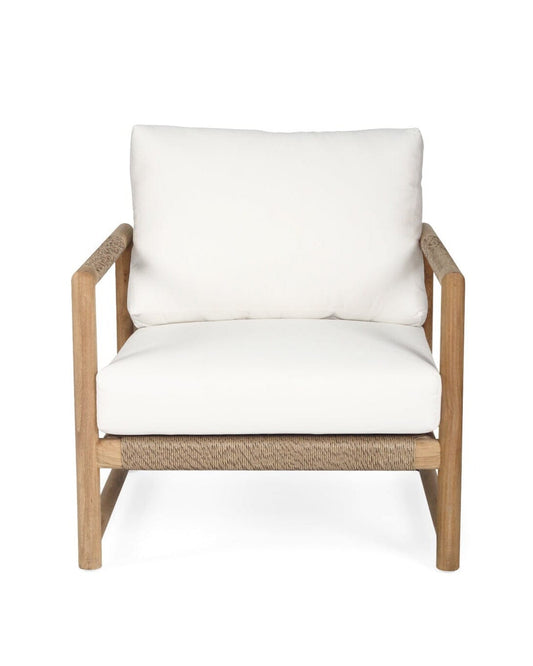 Haoa Single Seat Sofa – Teak & Sunbrella Upholstery Sun Republic