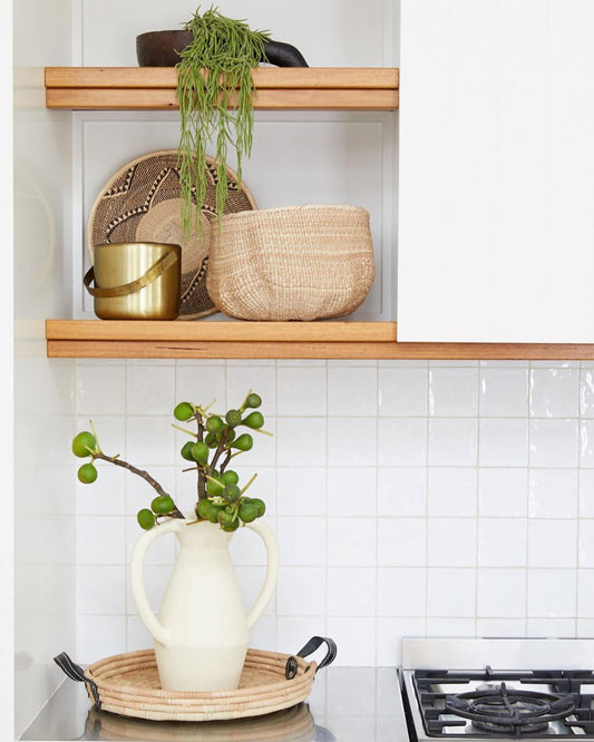 Ilala Wavy African Woven Wonky Baskets Sun Republic