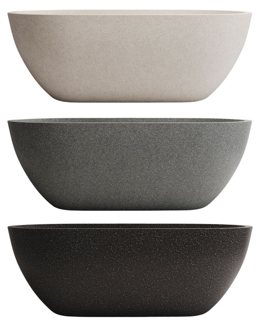 Indy 1700mm Freestanding Stone Composite Bath