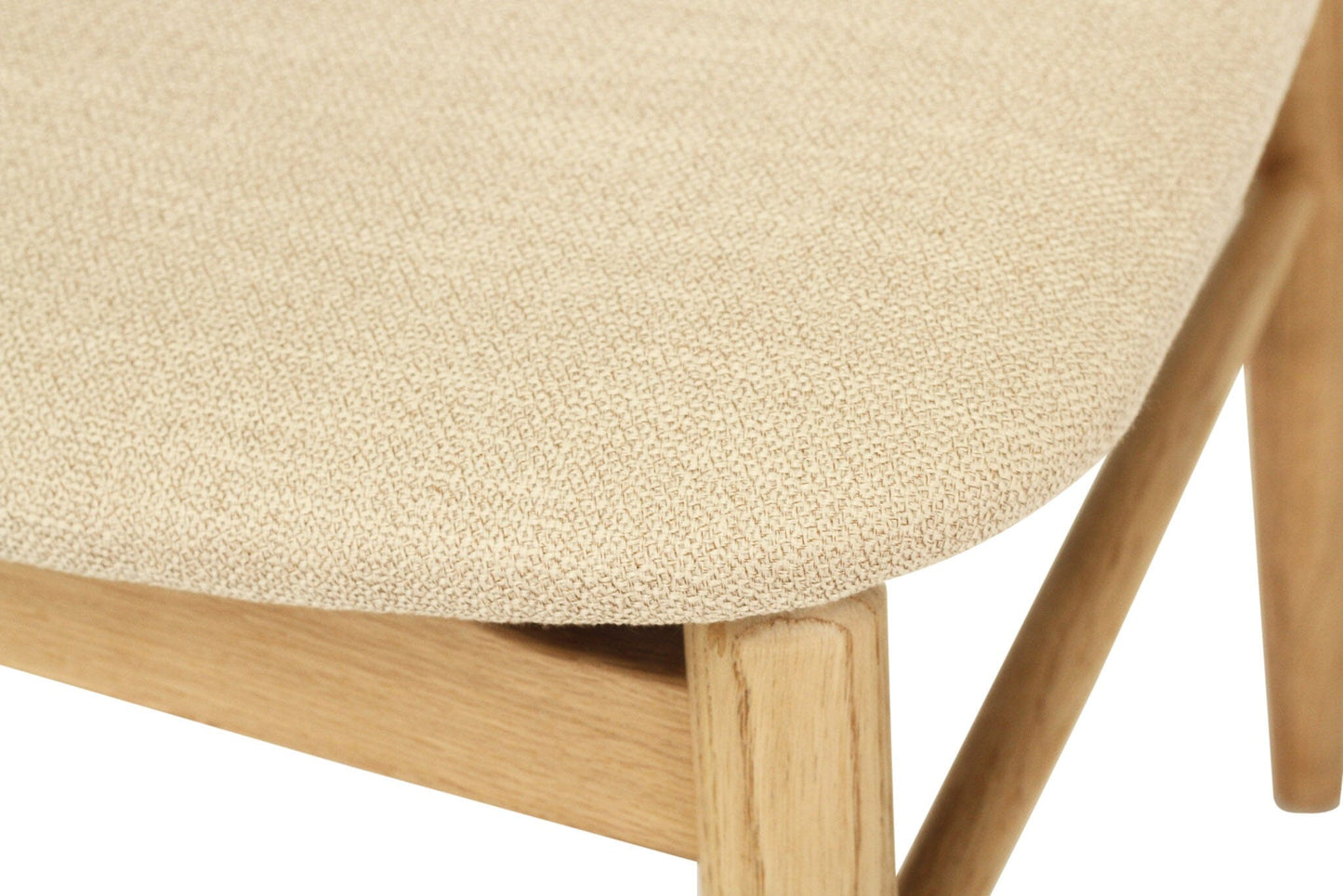 Jansen American Oak Dining Chair | Natural with Linen Seat Sun Republic