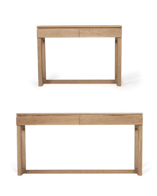 Kairi American Oak Console Table - 110cm & 160cm Sizes Sun Republic