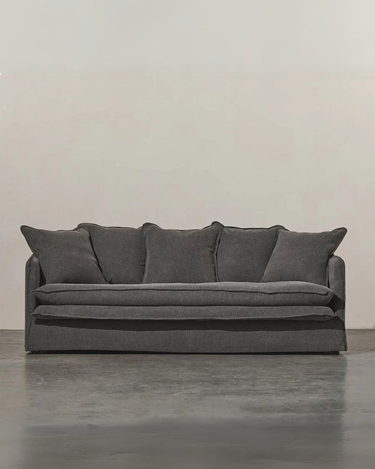Keilani Four Seater Sofa - Asphalt/Charcoal Indigo Love