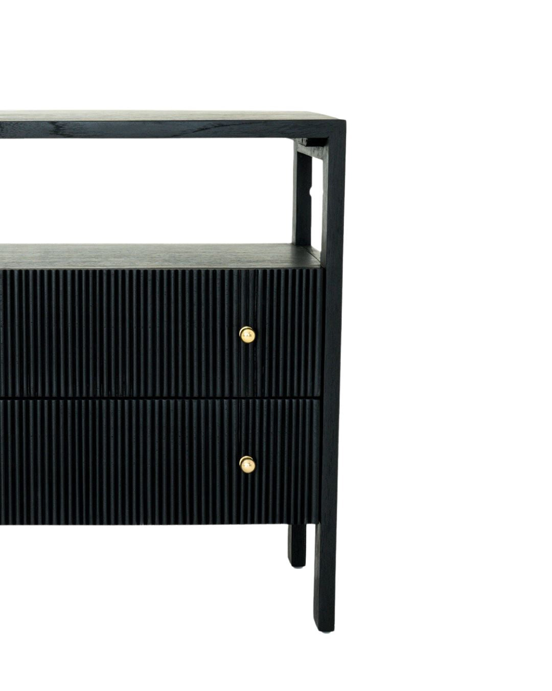 Kingscliff Modern Black Nightstand/Bedside Table Sun Republic
