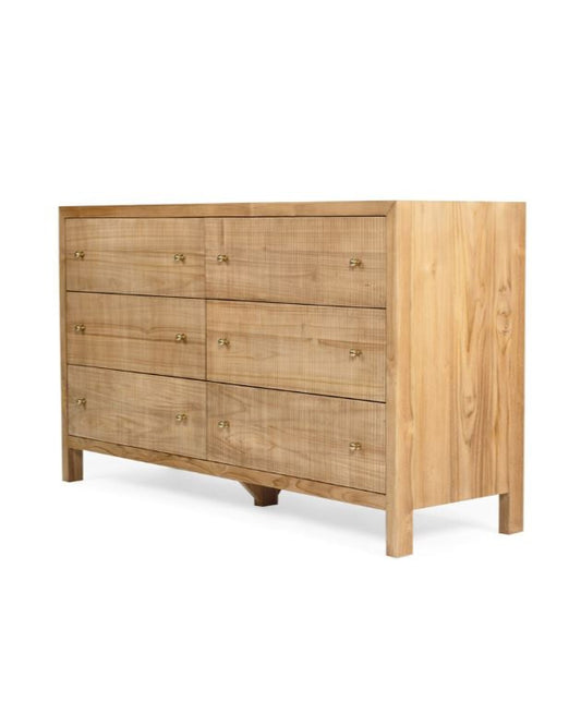 Kingscliff Modern Teak Chest of Drawers Sun Republic