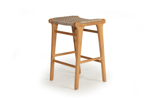 Kitchen Saddle Stool Noosa - Washed Grey Sun Republic