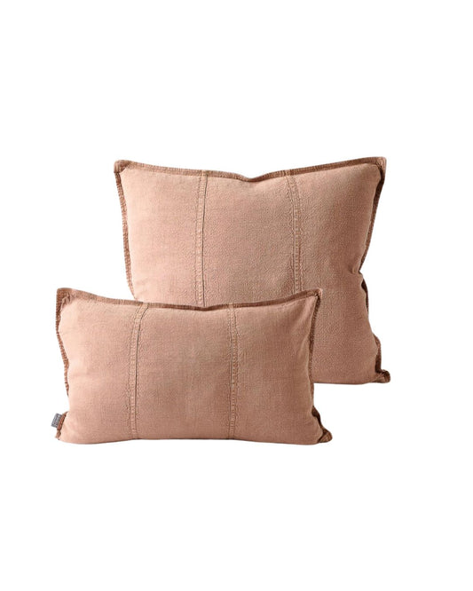 Two pillows on a white background