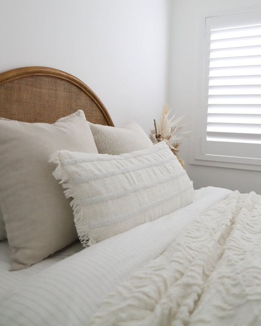 Lulu Lumbar Cushion - White Sun Republic