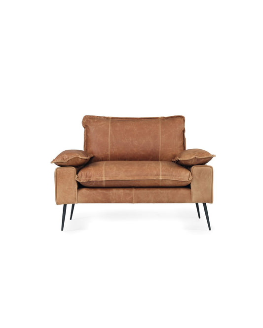 Luna Leather Single Seater Sofa Sun Republic