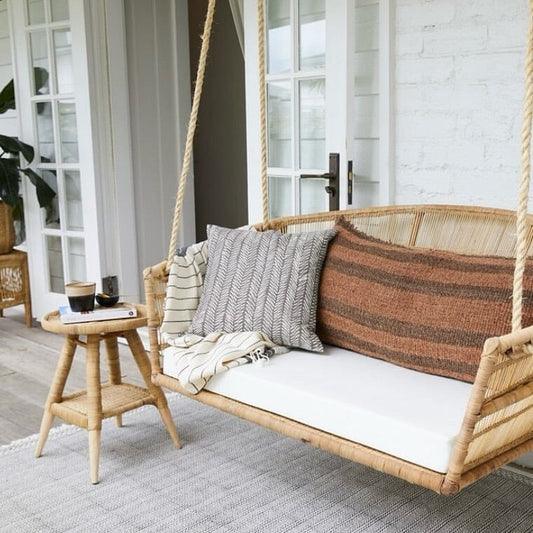 Malawi Two Seater Loveseat Hanging Chair - Natural Coastal Drift Malawi