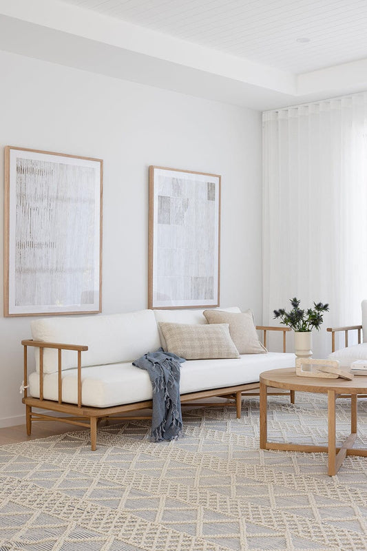 Malie American Oak Three Seater Sofa Sun Republic