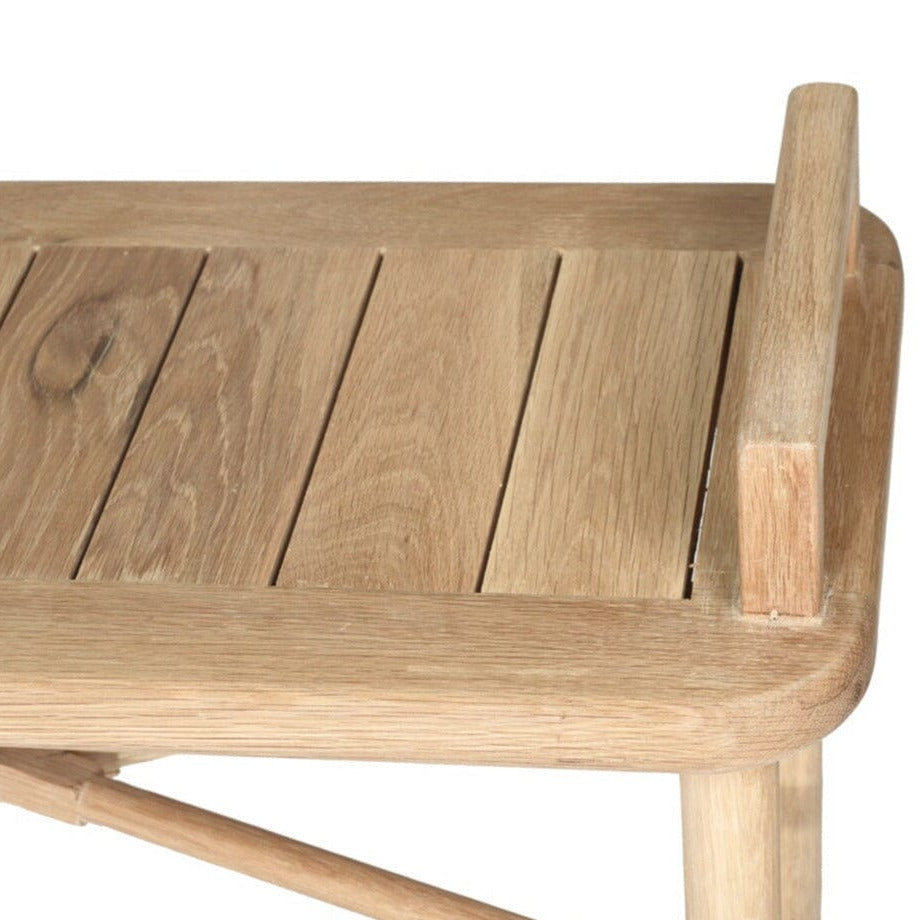 Malie Bench Seat β American Oak with White Cushion Sun Republic