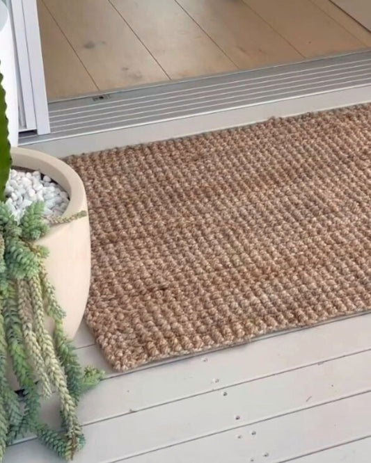 Natural Jute Large Floor Mat Underlay Door Mates