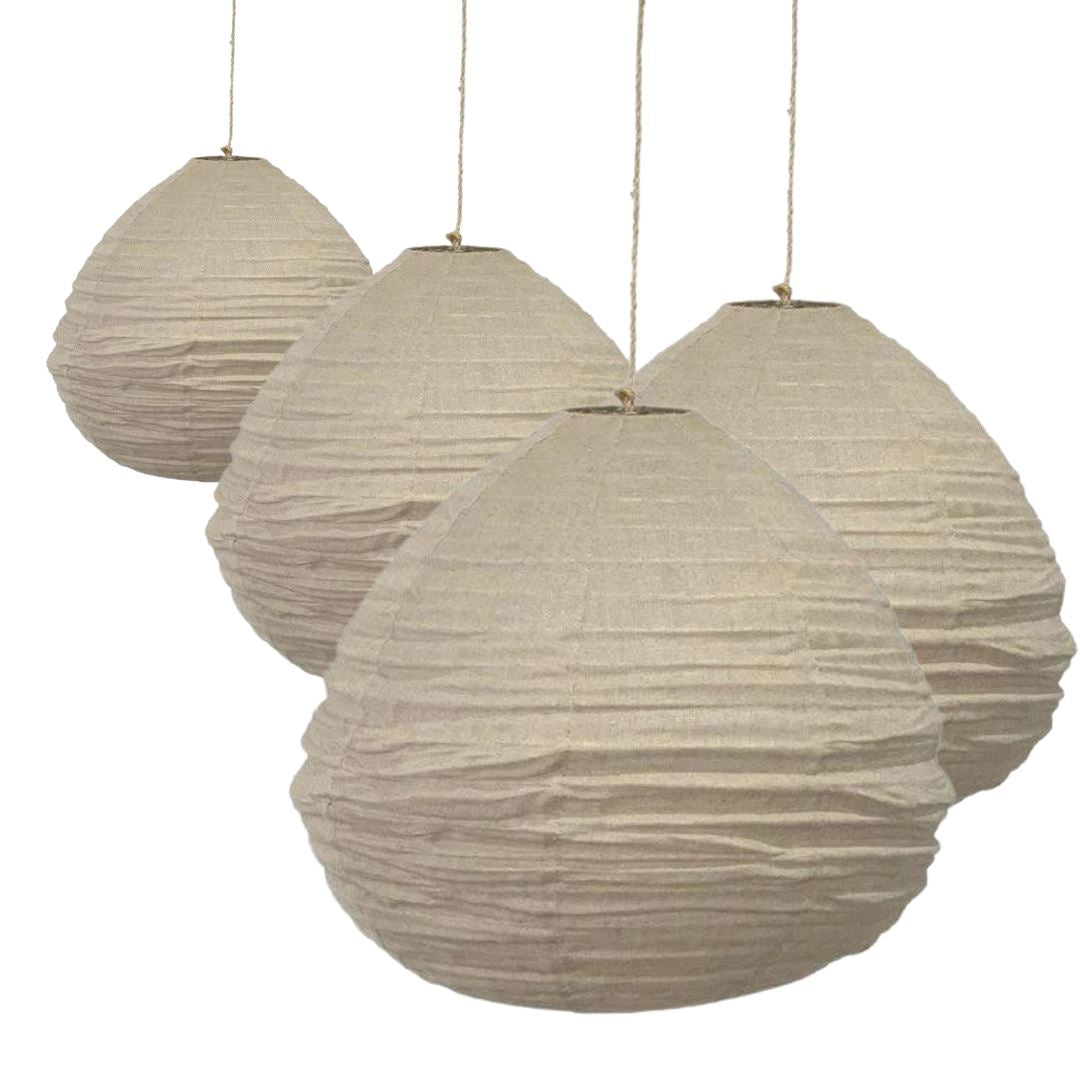 Natural Linen Fabric Pendant Light Shade Sun Republic