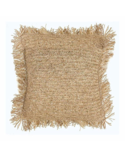 Natural Raffia Cushion - Euro 60cm Sun Republic