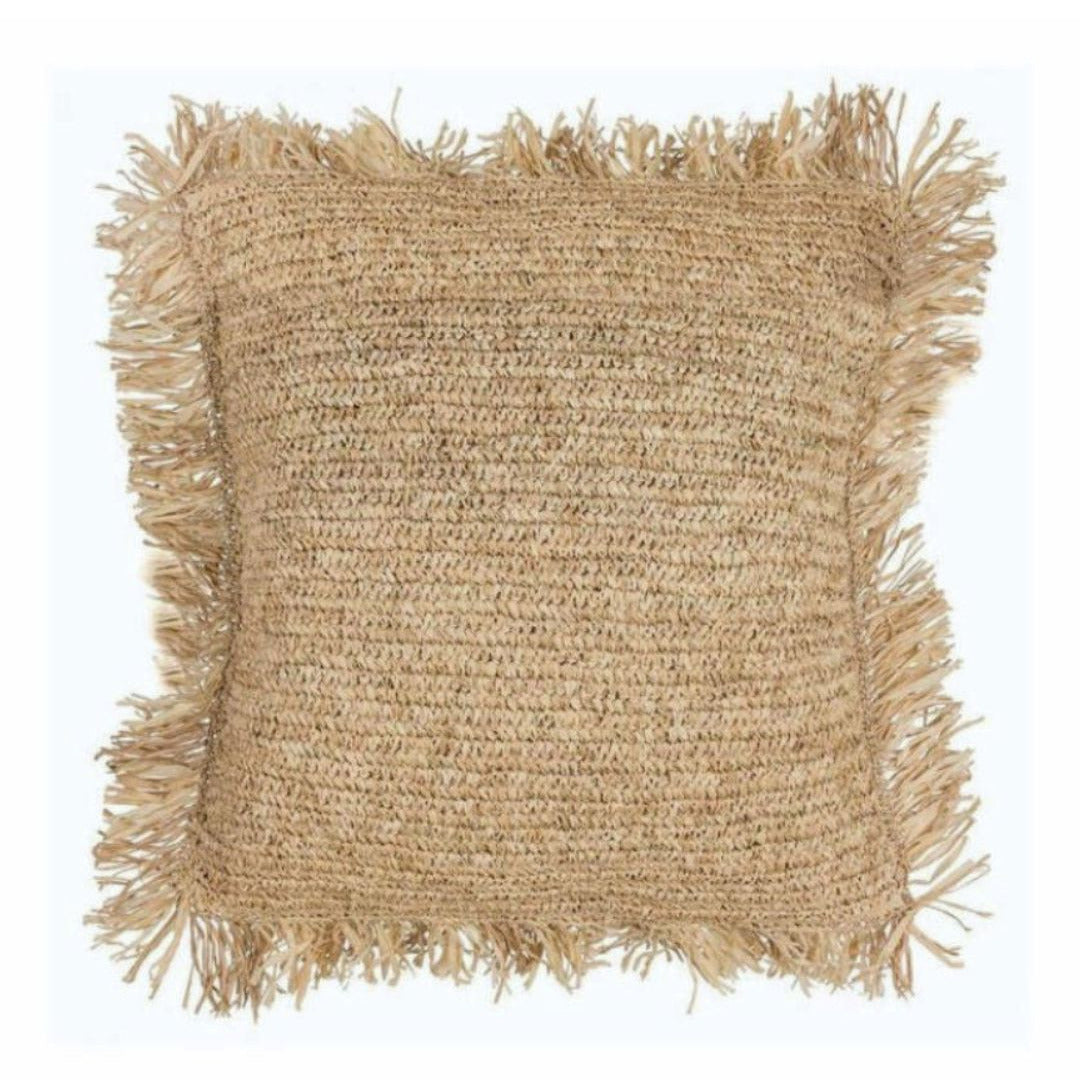 Natural Raffia Cushion - Euro 60cm Sun Republic