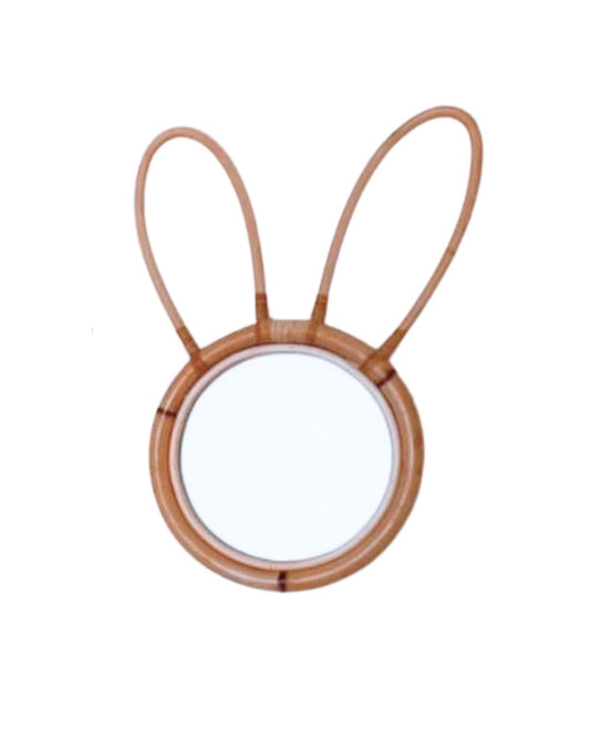 Natural Rattan Bunny Mirror Sun Republic
