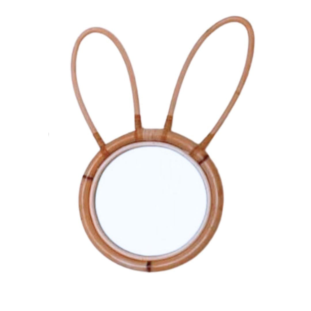 Natural Rattan Bunny Mirror Sun Republic