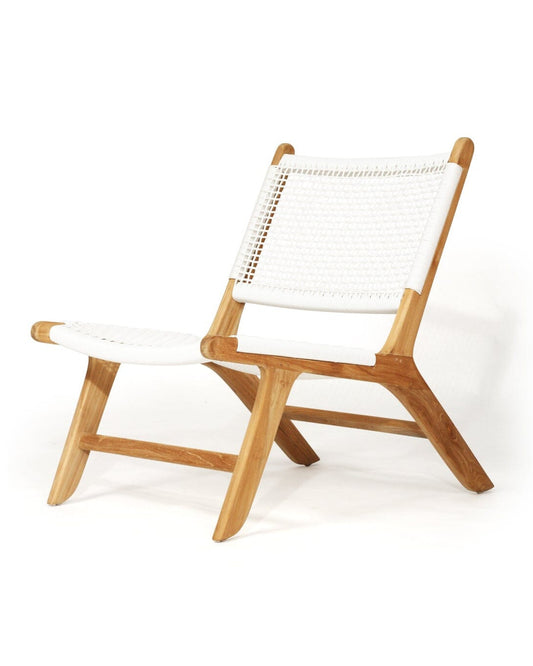 Noosa Lazy Chair - White (Indoor/Outdoor) Sun Republic